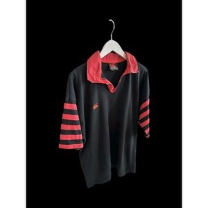 Vintage Canterbury Of New Zealand Rugby Shirt Men's Sz XL Black Red